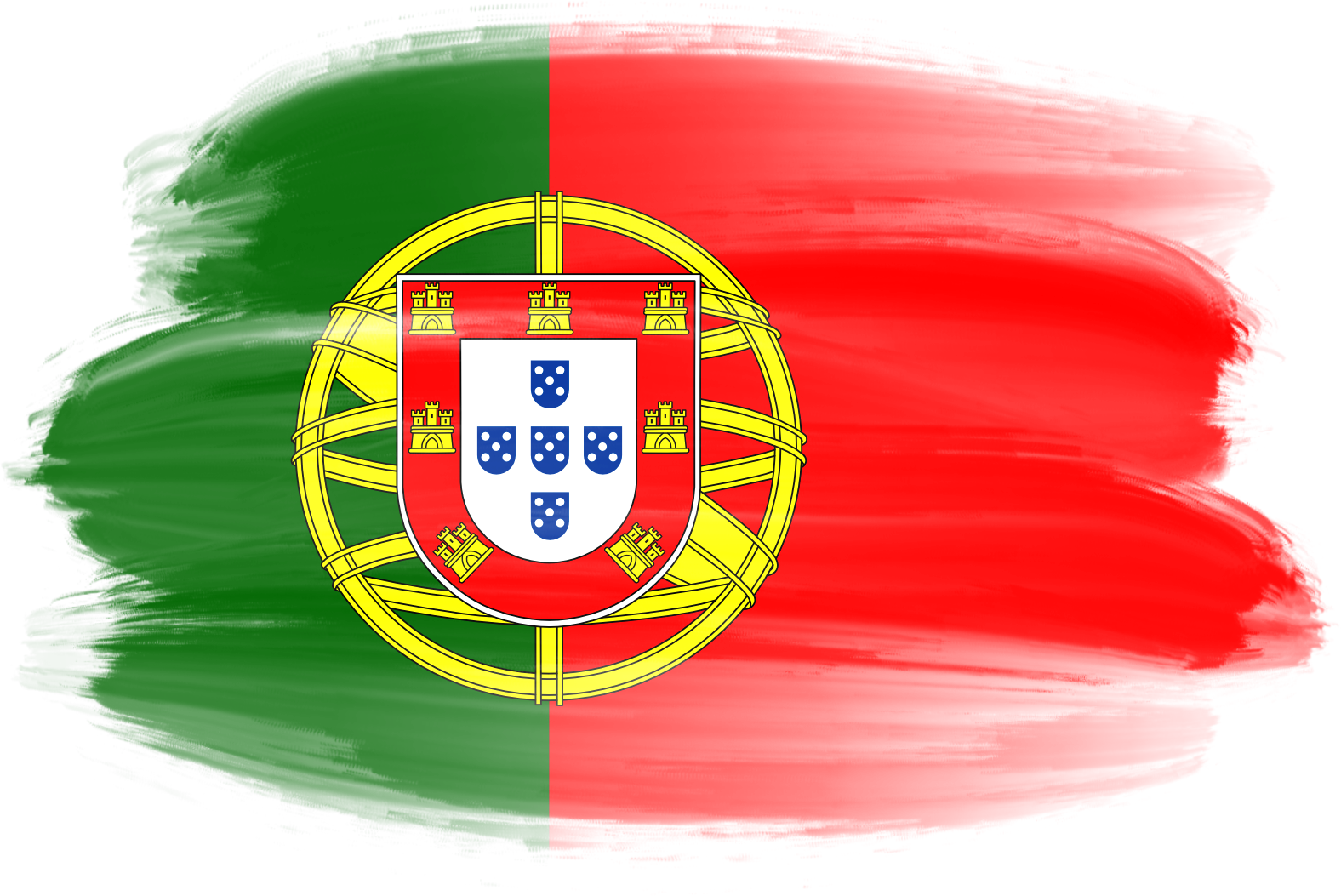 Portugal Brush Flag